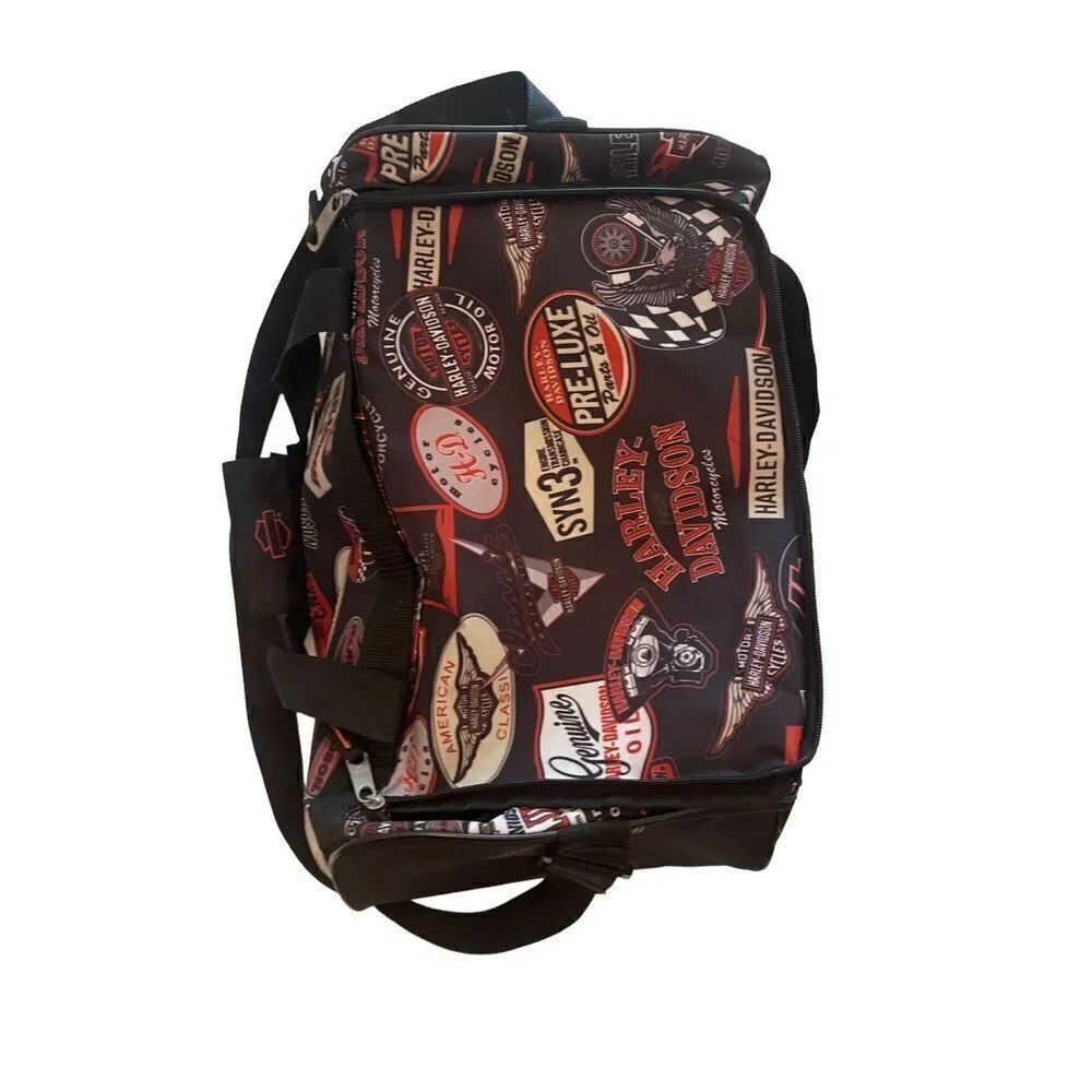 Harley Davidson Unisex Adjustable Strap Motorcycle Logos Travel Duffle Bag
